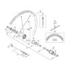 Shimano (WH7801SL) Rear Right Spoke w/Plug