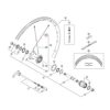 Shimano (WH7801SL) Rear Left Spoke w/Plug