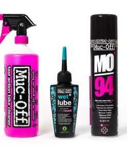 Muc-Off Clean Protect & Wet Lube Kit קיט ניקוי והגנה לאופניים